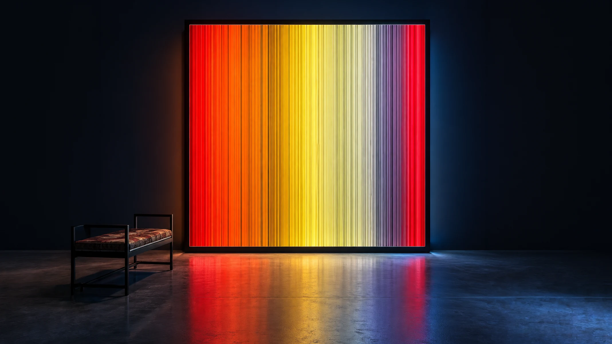 Van Gogh Abstracted, Vincent van Gogh paintings reduced to vertical colour palettes